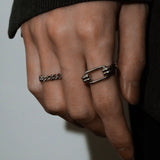 Kihei chain Ring(Gold)【Silver925】