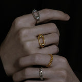 Kihei chain Ring(Gold)【Silver925】