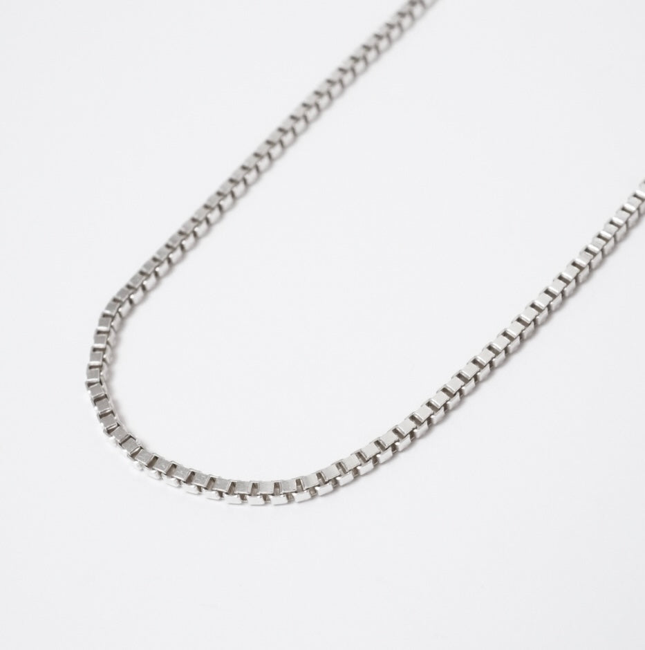 Box chain Necklace 【Silver925】.