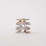 Shiny Double Ring【Silver925】