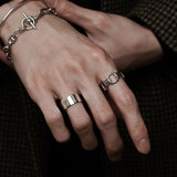 Plain Flat Ring【Silver925】