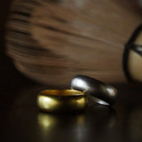 Volume Plain Ring (Gold) 【Silver925】