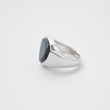 Shield Stone Ring (larvikite) 【Silver925】