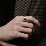 Plain Flat Ring【Silver925】