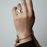 Plain Flat Ring【Silver925】