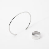 Plain Flat Ring【Silver925】
