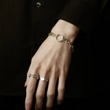Dual Chain Bracelet【Silver925】
