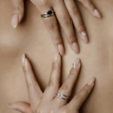 Shiny Double Ring【Silver925】