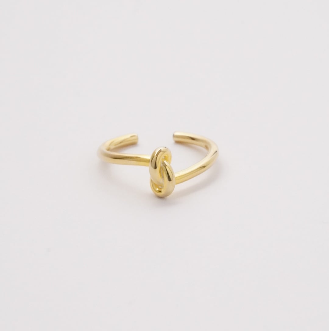 Knot Ring (Gold) 【Silver925】.