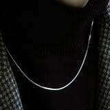 Box chain Necklace 【Silver925】